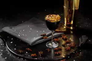 Best new Toronto restaurants | A gold-topped cocktail at Laylak