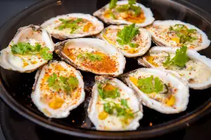 Supper clubs in Toronto | Baked oysters at Oui Aïa Supper clubs in Toronto | Baked oysters at Oui Aïa