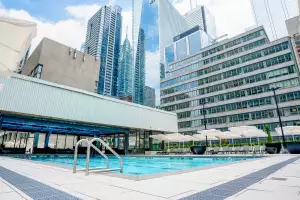 The rooftop pool at the Sheraton Centre Toronto The rooftop pool at the Sheraton Centre Toronto