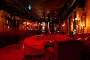 Romantic restaurants in Toronto | Couch seating inside Bar Mordecai