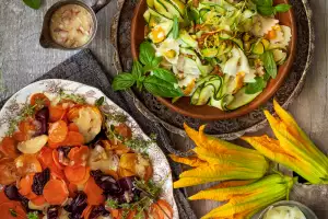 Summer recipes for dinner | Roasted Veggie Salad with Saffron