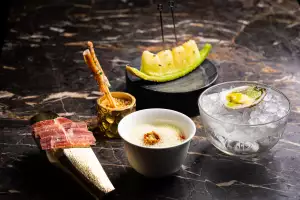 Best downtown Toronto restaurants | A group of dishes at Alo Toronto