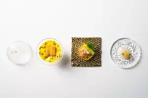 Best downtown Toronto restaurants | A spread of dishes at Alo Toronto