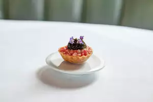 Best downtown Toronto restaurants | A beef wagyu tart at Alo Toronto