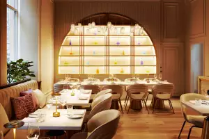 Best downtown Toronto restaurants | Decorative shelving at Laylak