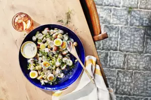 Potato salad made with Hellmann's Real Mayonnaise Potato salad made with Hellmann's Real Mayonnaise