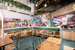 Shake Shack Toronto | Wall art inside Shake Shack Toronto