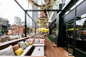 Best Toronto brunch places | The patio at Marked in Toronto