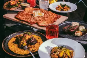 Best Italian restaurants in Toronto | An assortment of dishes and drinks at Stelvio in Toronto