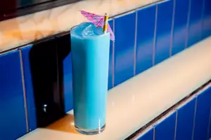 New restaurants Toronto | A refreshing blue cocktail from Ceci Bar