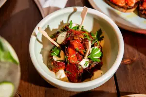 New restaurants Toronto | Bravas brussels sprouts at Ceci Bar