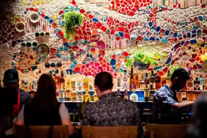 New restaurants Toronto | The intricate mosaic at Ceci Bar