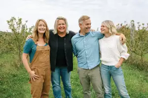 Ontario cider | The Spy Cider team: Martha Lowry, Spy’s head cidermaker; Heather Smith, director of marketing and sales; and owners Ian Smith and Darcy Hagerman Ontario cider | The Spy Cider team: Martha Lowry, Spy’s head cidermaker; Heather Smith, director of marketing and sales; and owners Ian Smith and Darcy Hagerman