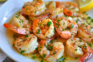 Garlic butter prawns Garlic butter prawns