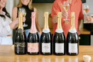 A lineup of wine from Trius Winery & Restaurant in Niagara