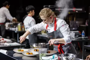 A chef cooks at RC Show