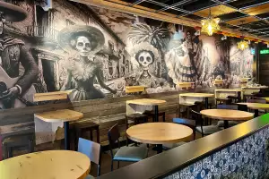New restaurants in Toronto | A wall mural inside Blanco Cantina in Toronto