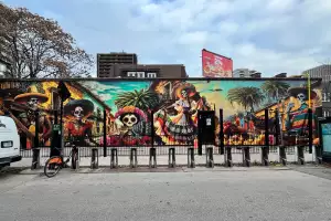 New restaurants in Toronto | A wall mural outside Blanco Cantina in Toronto