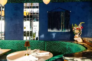 New restaurants in Toronto | Colourful banquette seating inside Piano Piano on Bloor