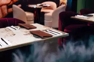 Best new restaurants Toronto | A set table at Campaniae by Delysées in Yorkdale