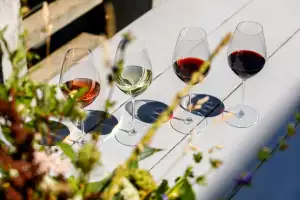 A lineup of Ontario VQA wines