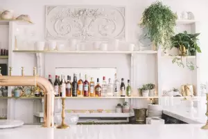The bar at Grey Gardens in Kensington Market