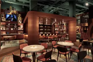 Best new Toronto restaurants | The main area inside Vinny Restaurant + Vinyl Bar
