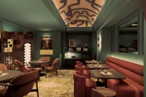 Best new Toronto restaurants | The private dining area inside Vinny Restaurant + Vinyl Bar