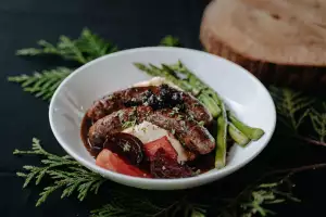 Game sausages at Salmon n' Bannock in Vancouver