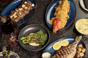 A spread of dishes at Lyla Toronto