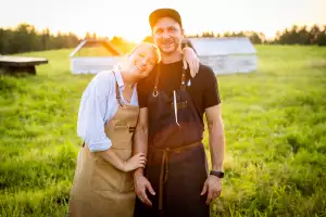 Farm-to-table dining in Qu&eacute;bec: Marie Daudlin, co-owns the agritourism farm Le Mangeoir with her partner, chef Guillaume Asselin