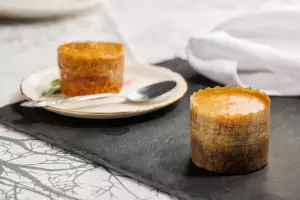 Farm-to-table dining in Qu&eacute;bec: A dessert at Domaine des 15 Lots in Montr&eacute;al