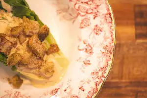 Farm-to-table dining in Qu&eacute;bec: A dish at La Ferme du Mihouli et Buvette de la barbotte