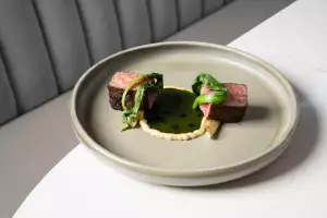 Sara Restaurant Toronto | The Prime Striploin is one of the dishes on The Journey, a seven-course tasting menu at Sara