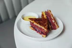 Sara Restaurant Toronto | The Wagyu Reuben is one of the dishes on The Journey, a seven-course tasting menu at Sara
