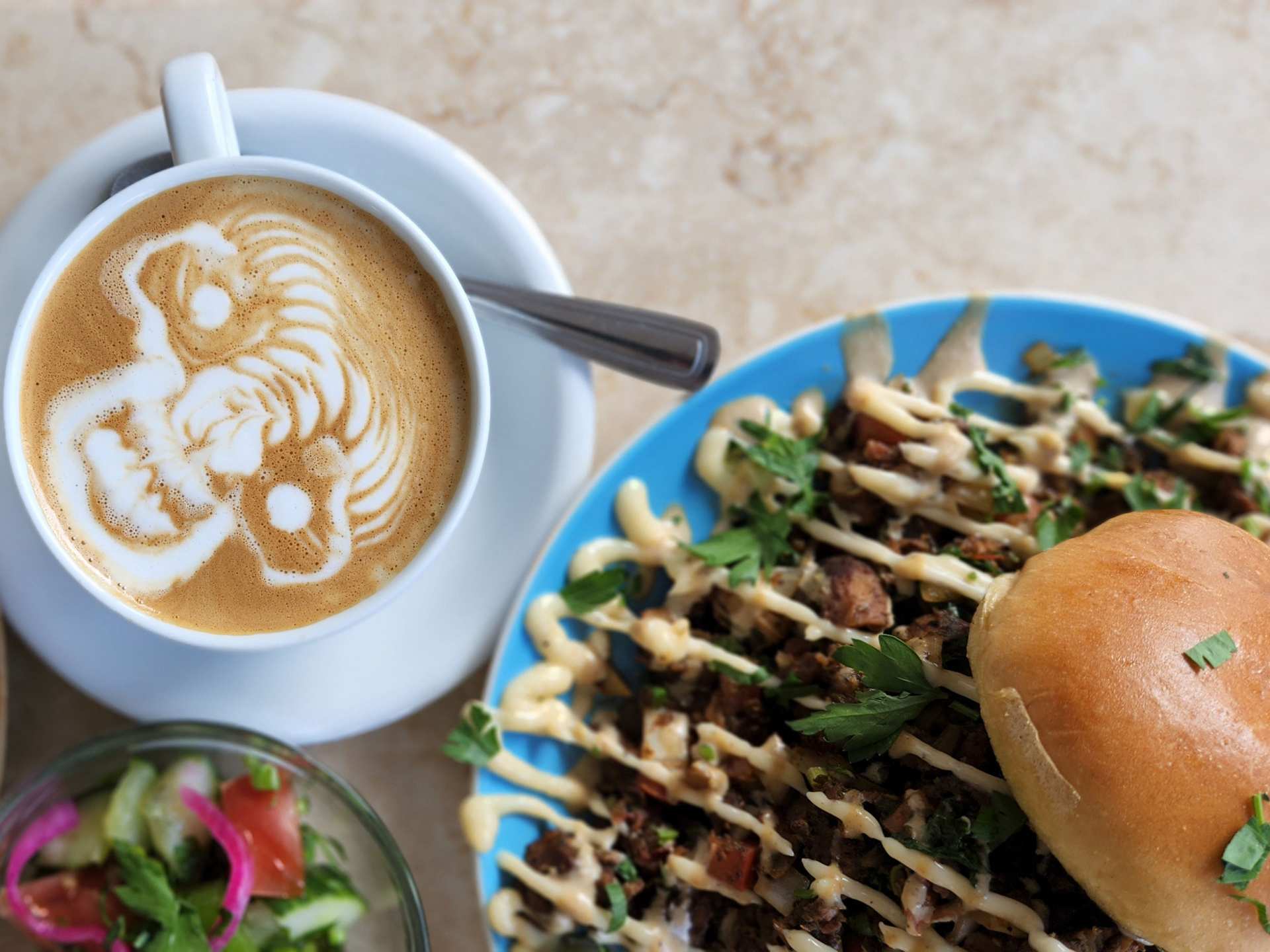 Best brunch in Toronto | Maha's Mind Blowing Chicken and a coffee at Maha's Egyptian Brunch