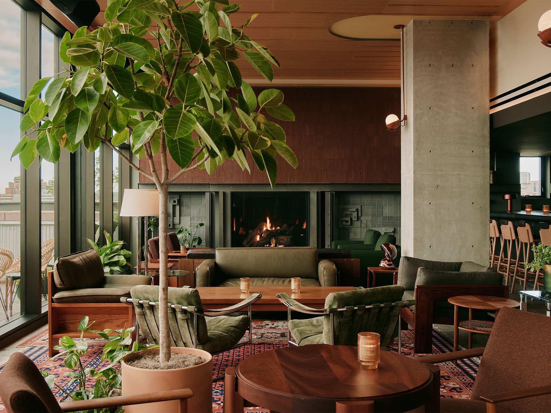 Romantic restaurants in Toronto | Comfortable seating inside Evangeline