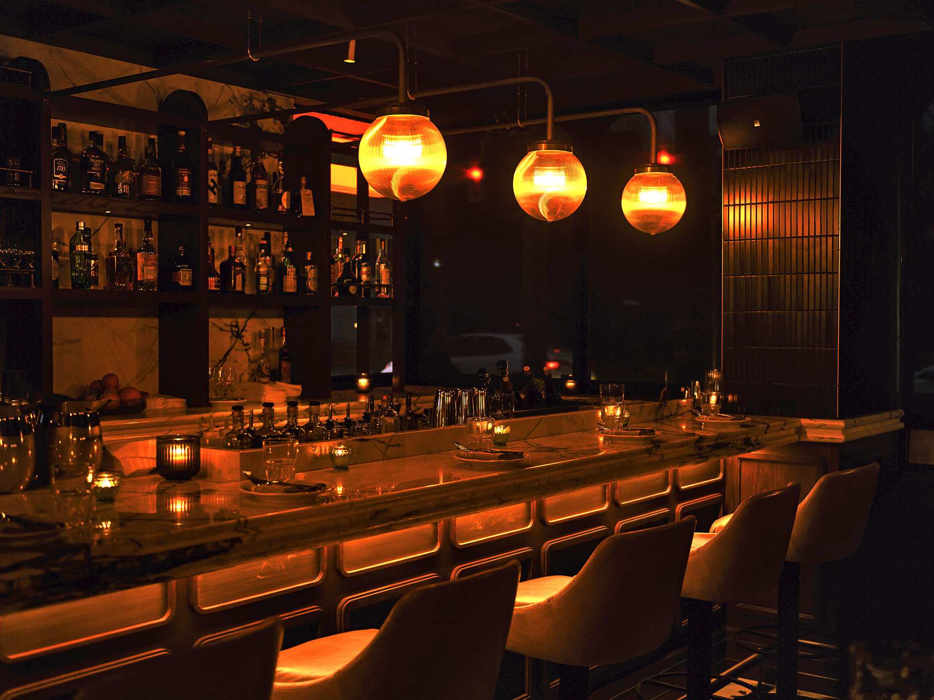 Romantic restaurants in Toronto | The bar inside Parquet