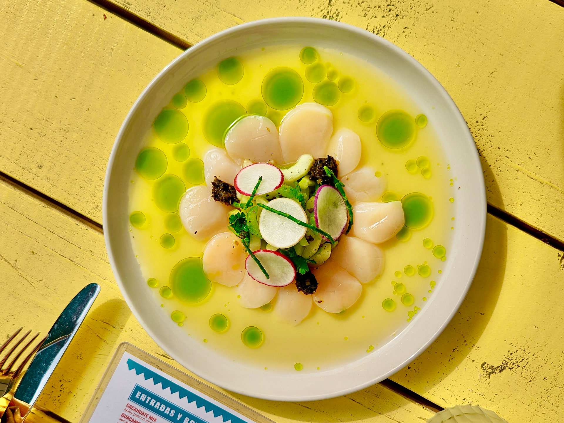 Best restaurants Toronto | Scallop aguachile at Fonda Balam