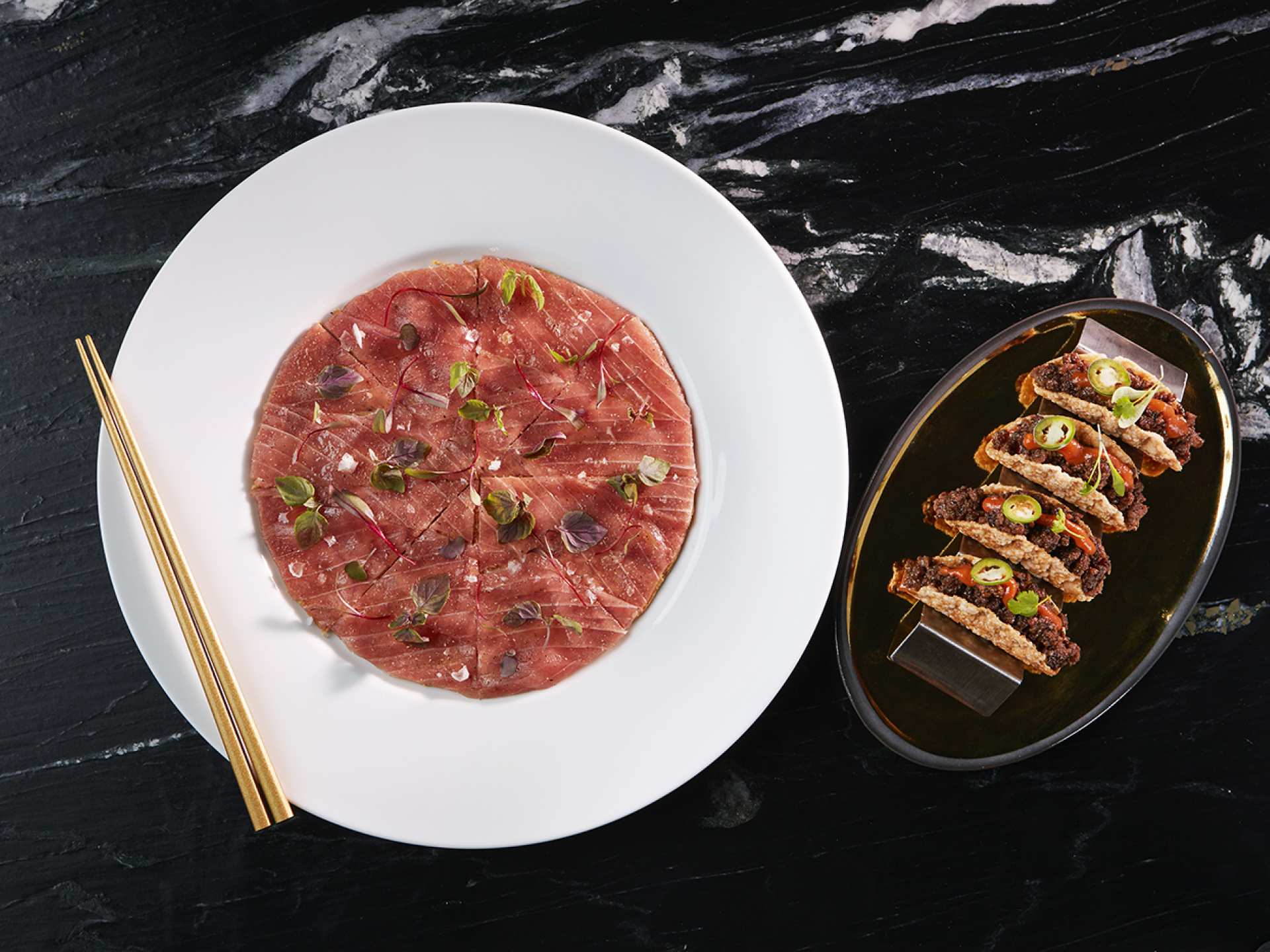 Best restaurants Toronto | A tuna pizza at Akira Back