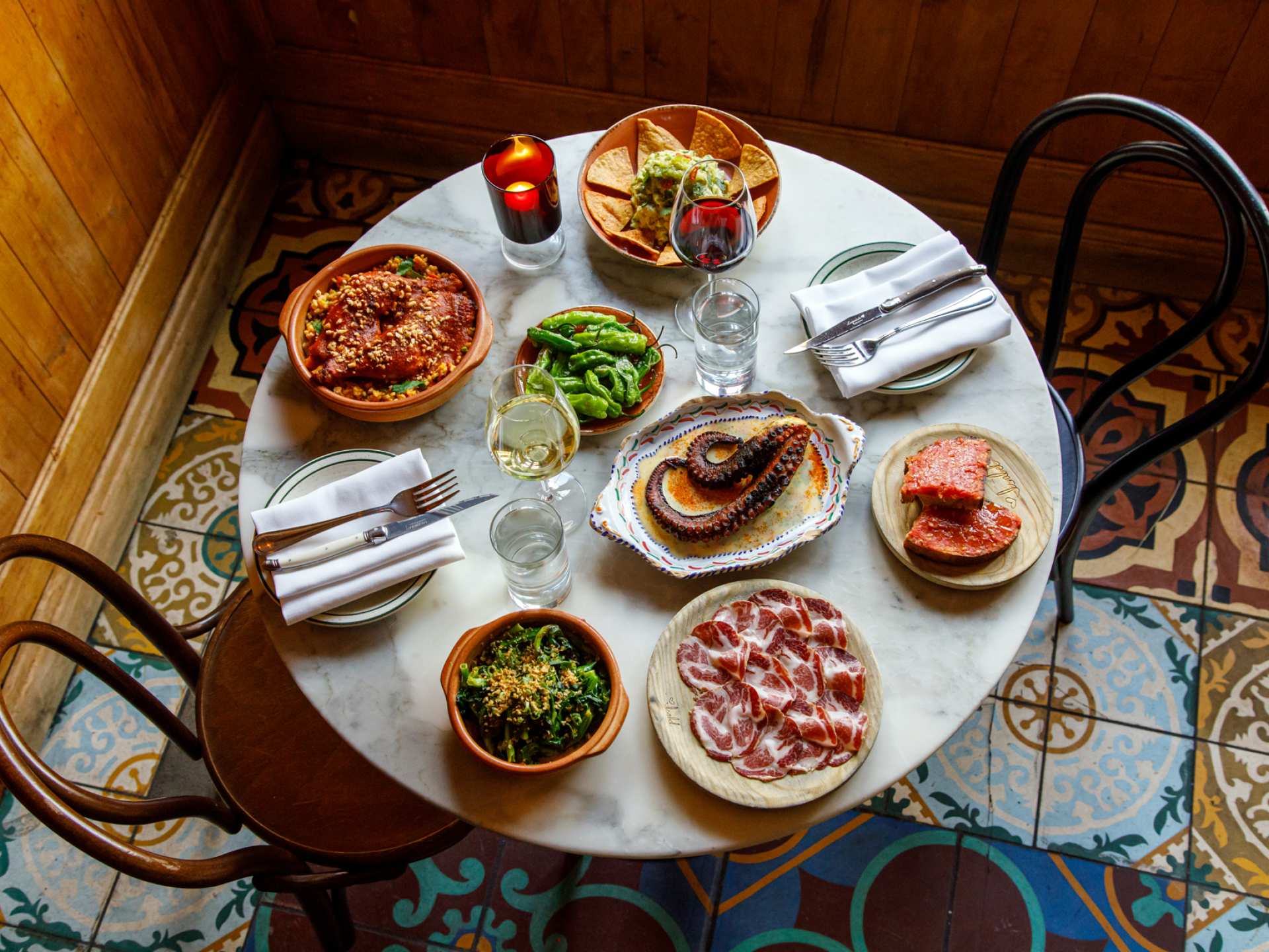 Best restaurants Toronto | Bar Isabel spread of dishes