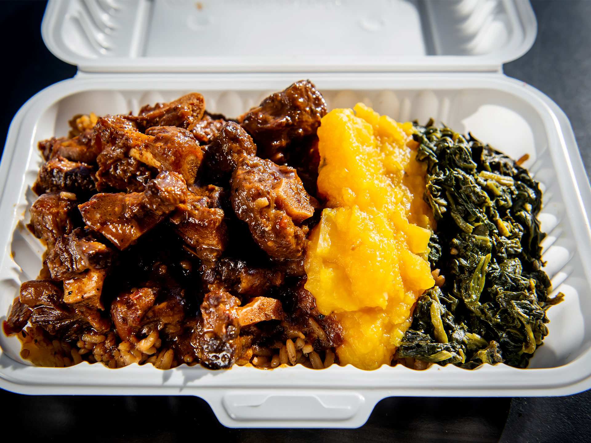 Best Scarborough restaurants | Stewed Oxtail at Mona's Roti