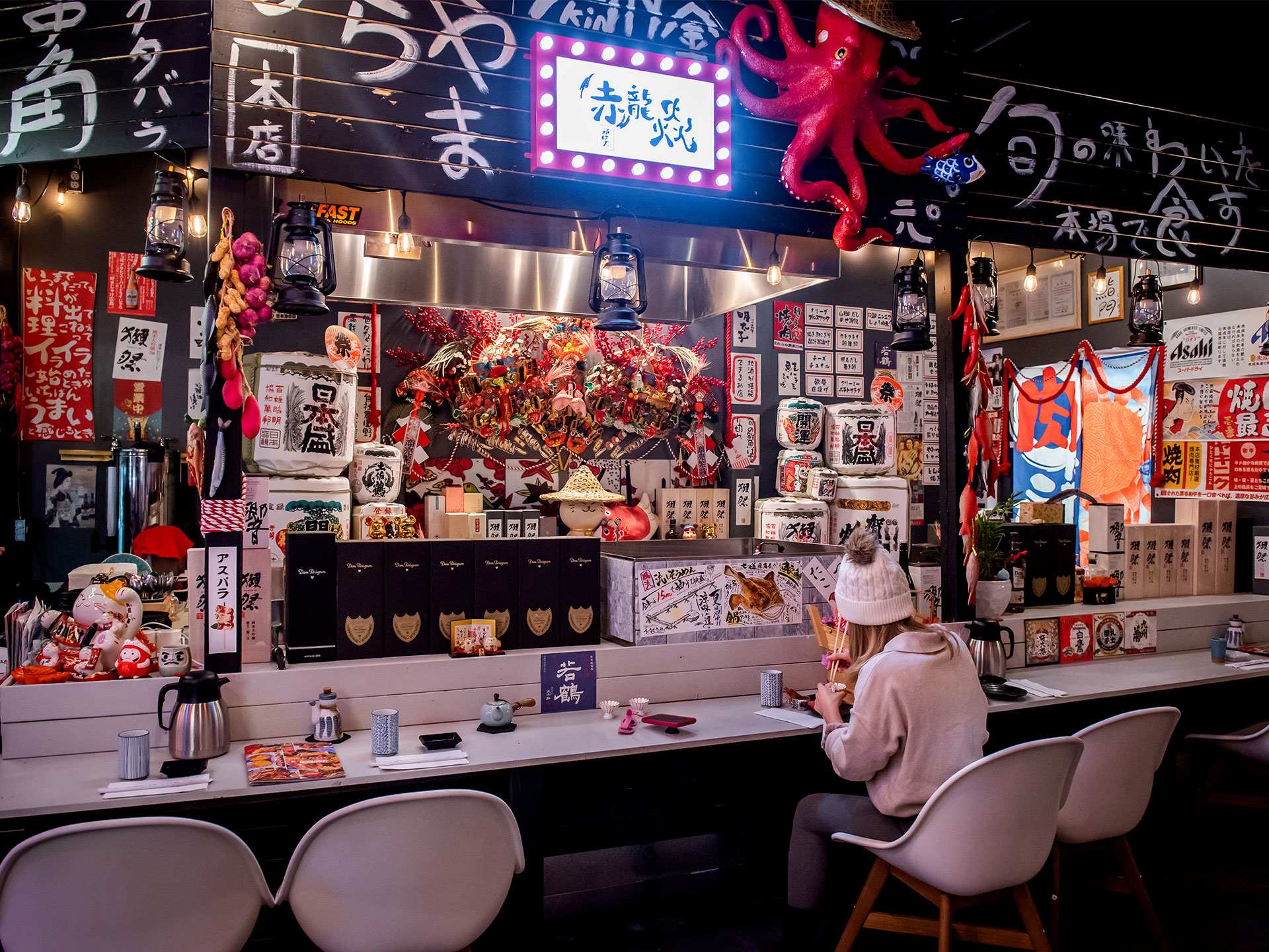 Best Scarborough restaurants | Eating at the counter inside Kin Kin O-Ka-Ne