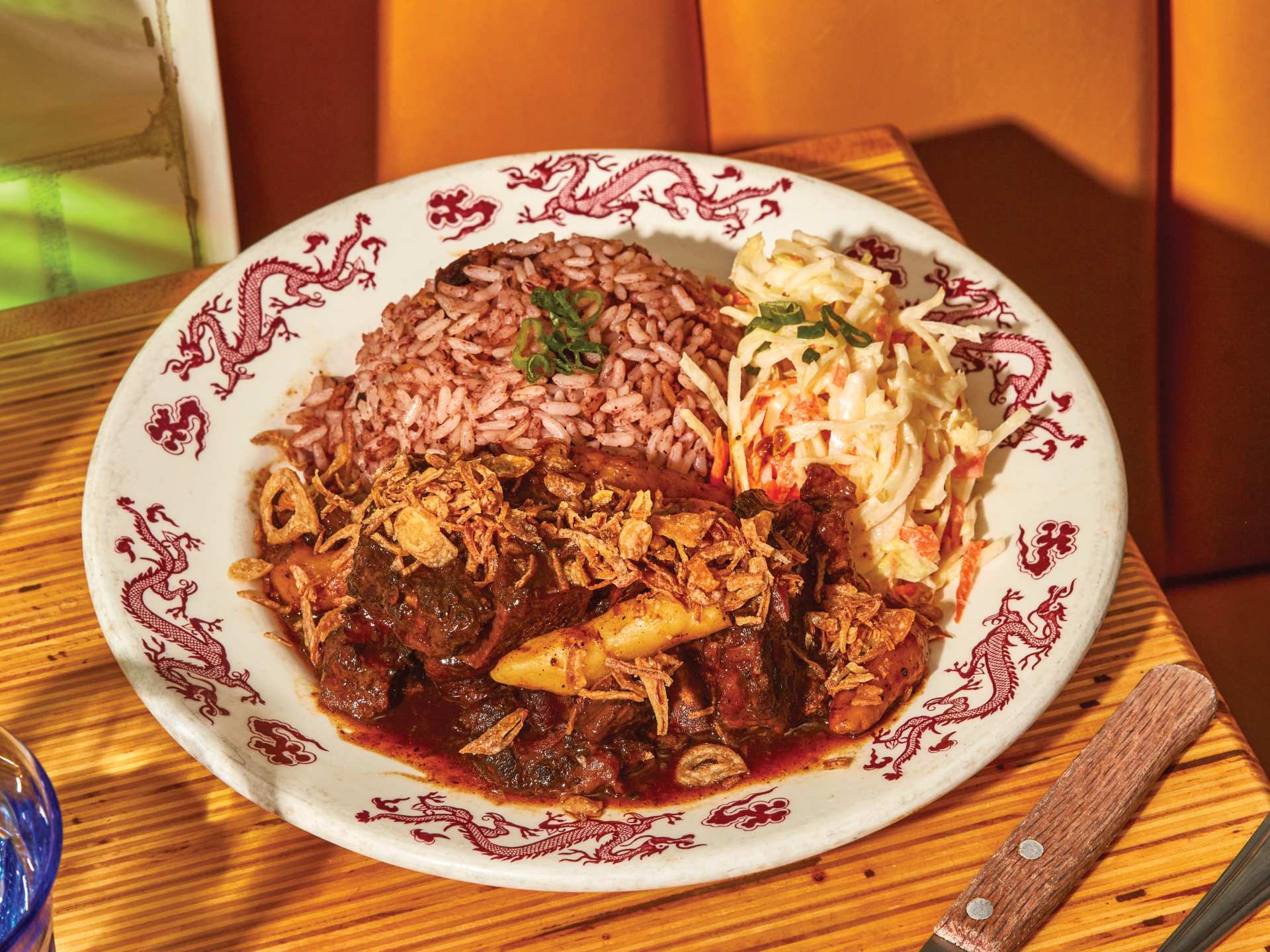 Jamaican oxtail with rice and peas at Patois Jamaican oxtail with rice and peas at Patois