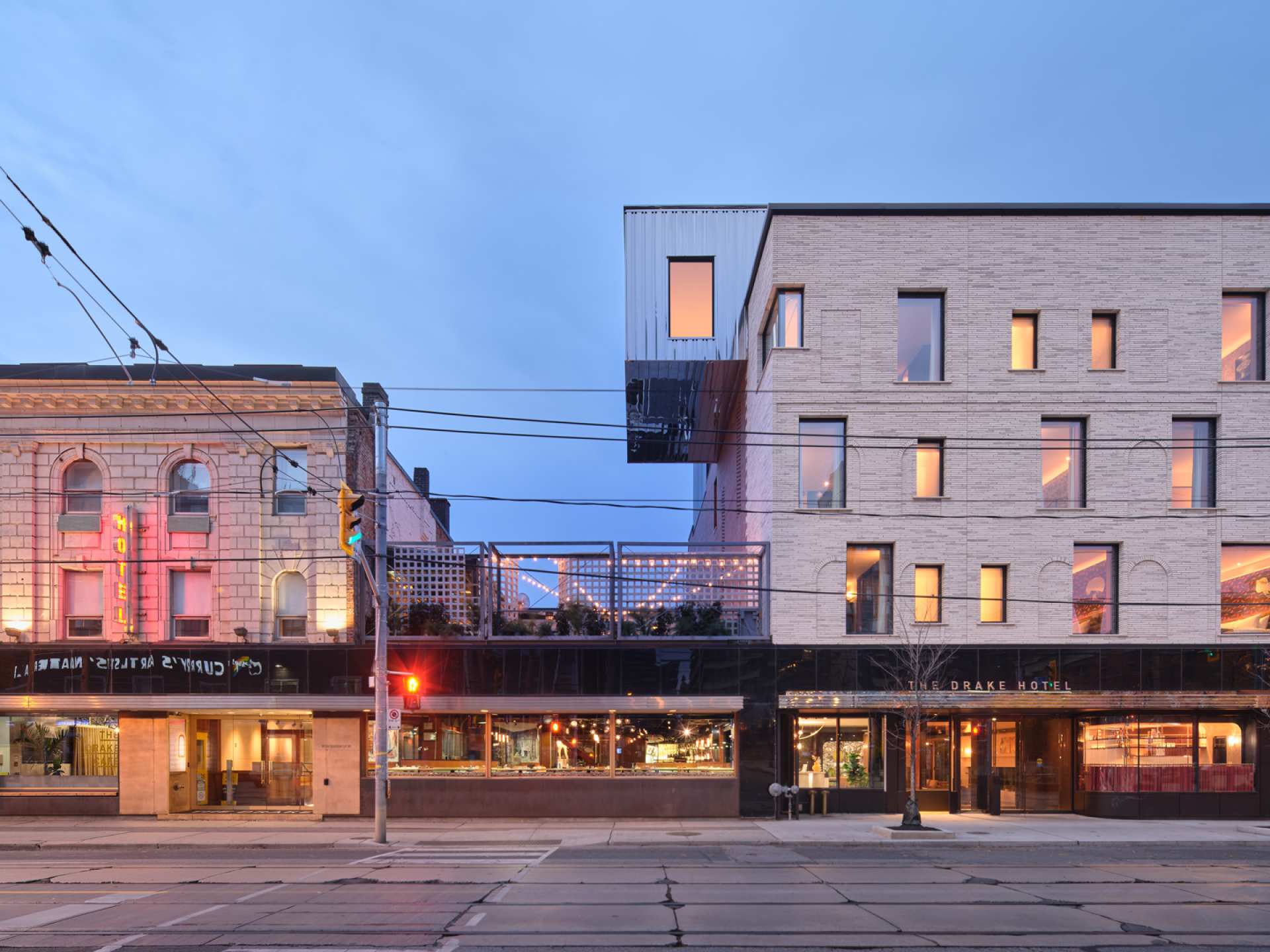 Best patios in Toronto | The exterior of The Drake Hotel