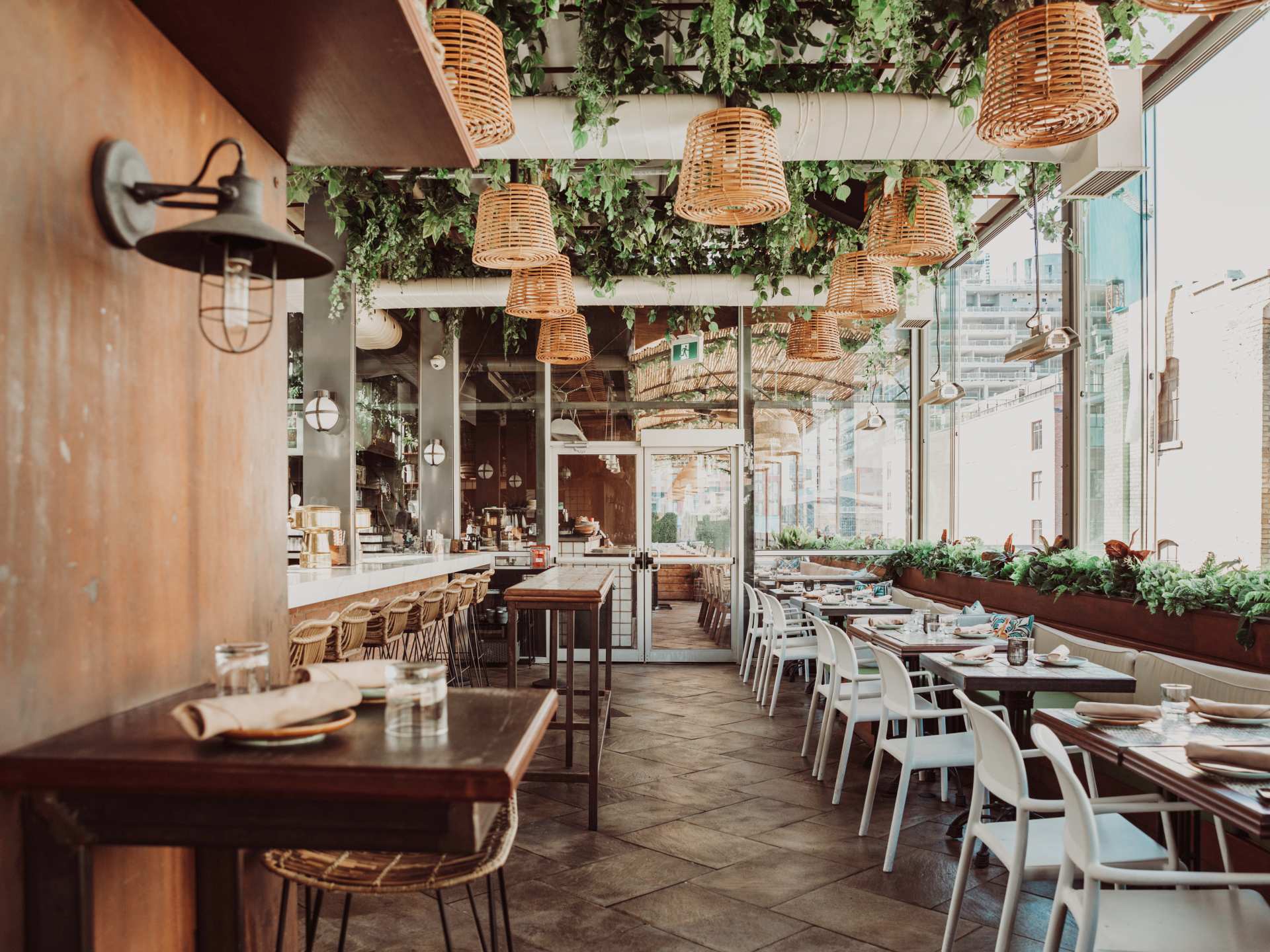 Best patios in Toronto | Inside Baro's enclosed rooftop patio