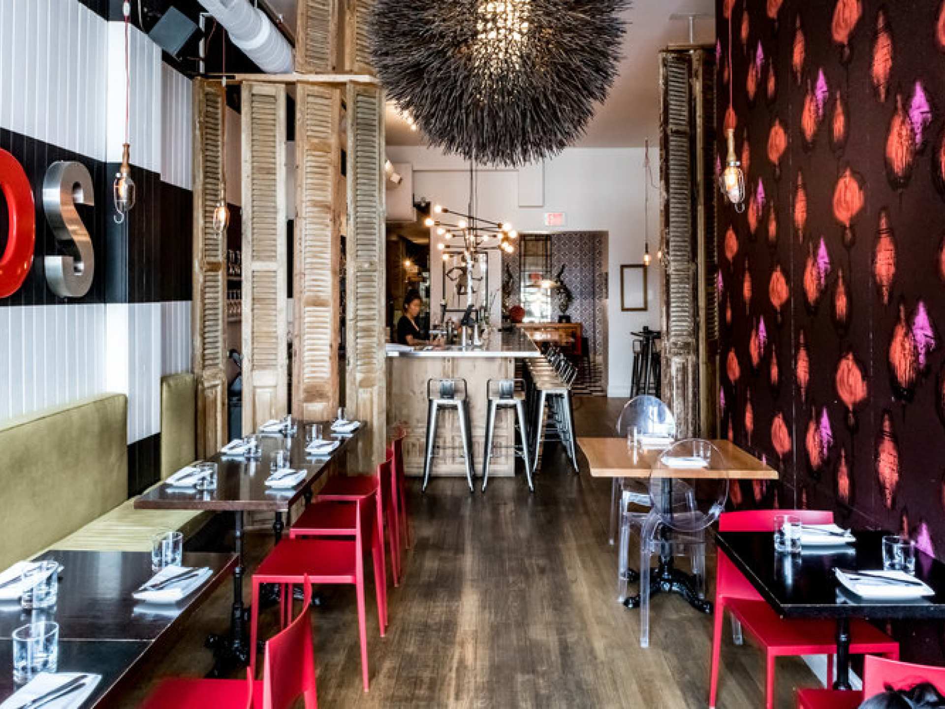 Vegan food in Toronto | The dining room at Soos restaurant on Ossington Vegan food in Toronto | The dining room at Soos restaurant on Ossington