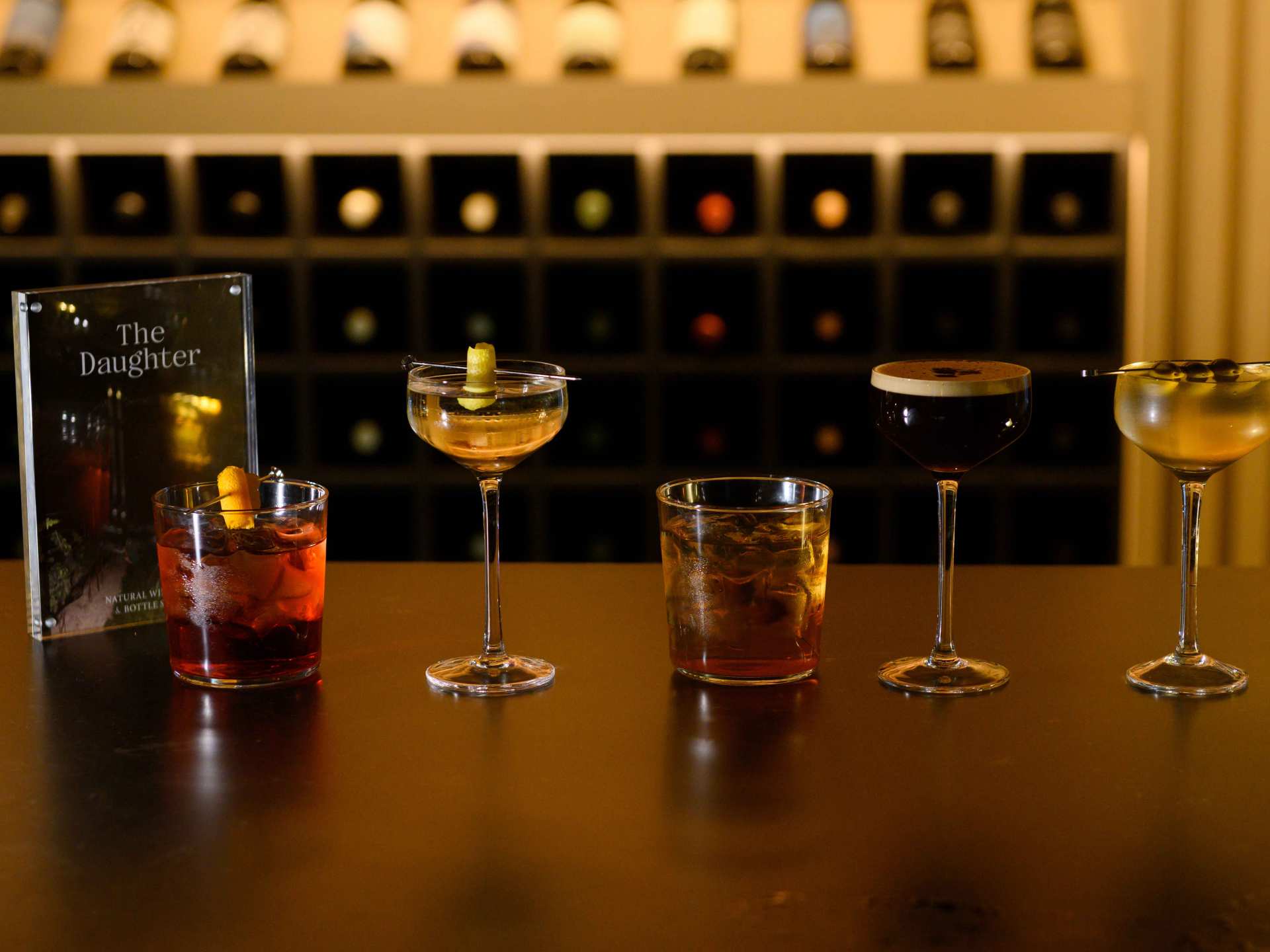 The Daughter Toronto | A lineup of cocktails at The Daughter in Toronto The Daughter Toronto | A lineup of cocktails at The Daughter in Toronto