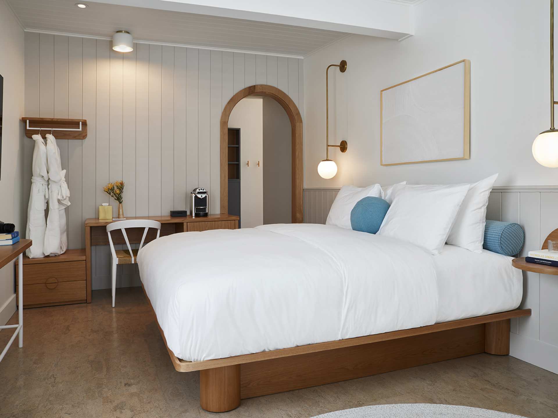 Inside a guest room at The Beach Motel, Southampton, Ontario