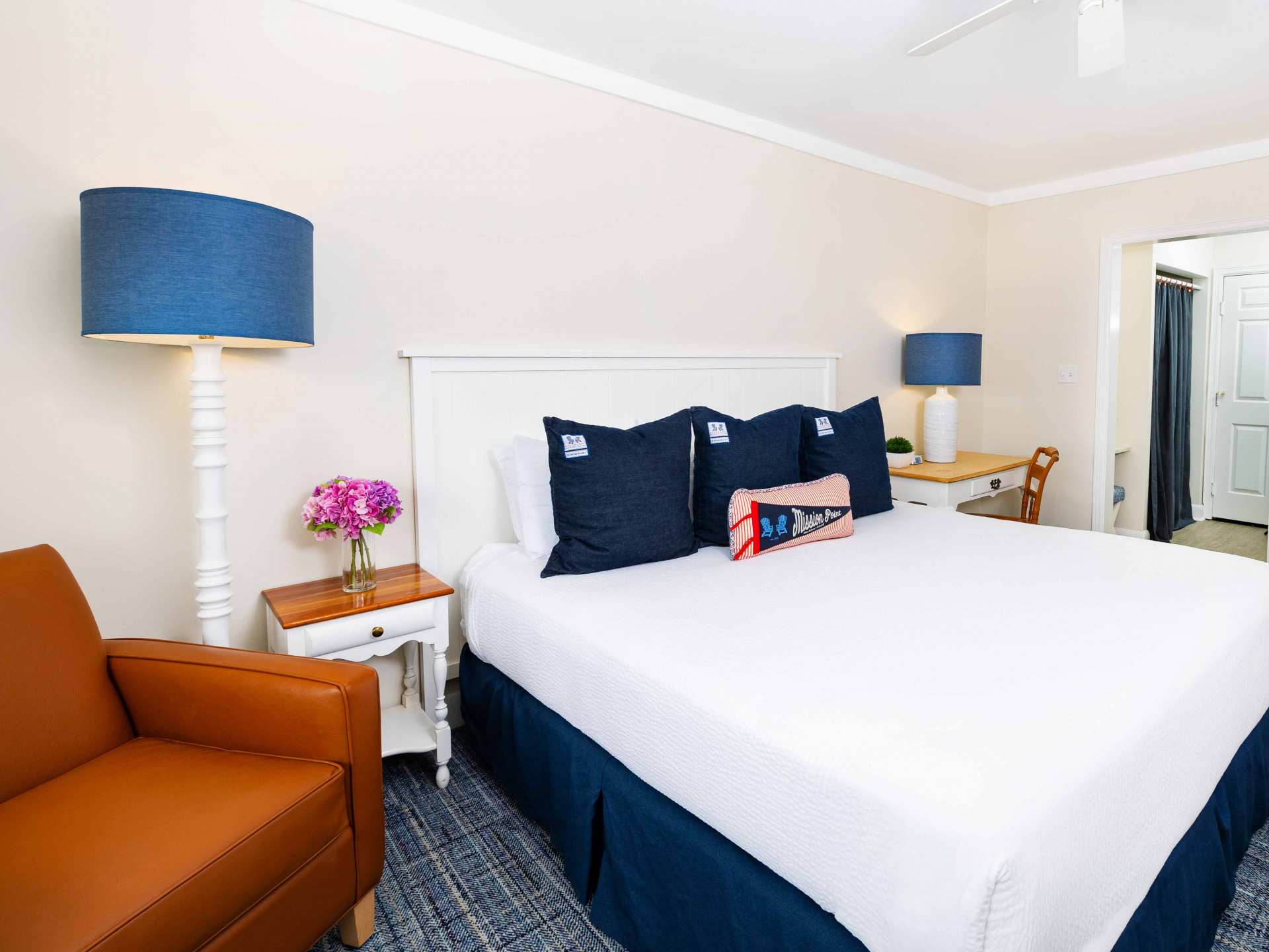 Mission Point resort | The bedroom at Mission Point resort on Mackinac Island